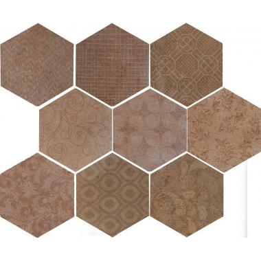 Riabita Il Cotto Fabric Classic Naturale Esagona 24x27.7