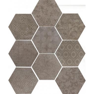 Riabita Il Cotto Fabric Feng Shui Naturale Esagona 24x27.7