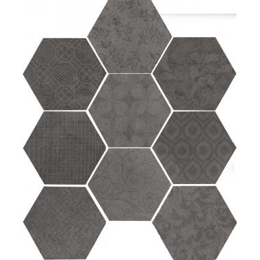 Riabita Il Cotto Fabric Industrial Naturale Esagona 24x27.7