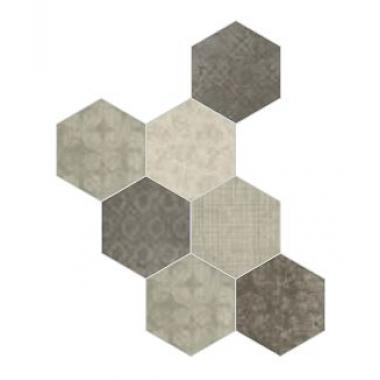 Riabita Il Cotto Fabric Mix Minimal Naturale Esagona 24x27.7