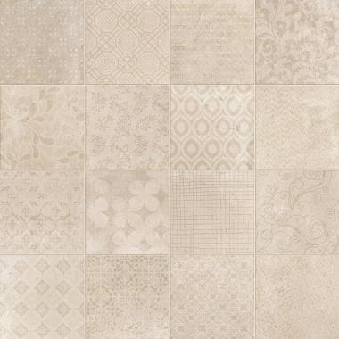 Riabita il cotto Fabric Mix Shabby Chic Naturale 40x40