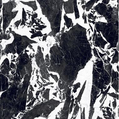 B&W_Marble Fragment High-glossy Ret. 120x120