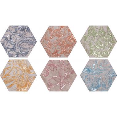 Fuoritono Fuoridamasco Mix Naturale Esagona S6 24x27,7