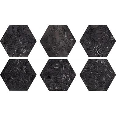 Fuoritono Fuoridamasco Nero Naturale Esagona S6 24x27,7