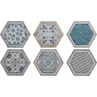 Fuoritono Fuorimaiolica Mix Naturale Esagona S6 24x27,7