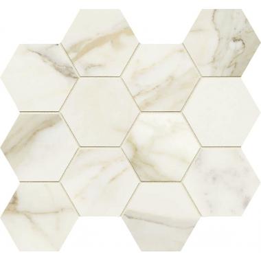 Anima Futura Golden White 28.5x33 Composizione Esagono Lucidato Ret.