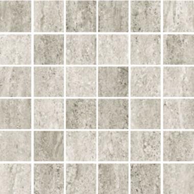 Travertini Due Greige Naturale Ret. Mosaico Tessera 5-5 30x30