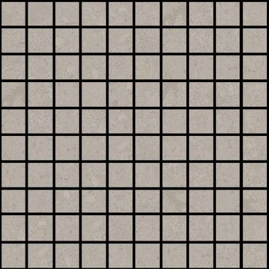 Elemental Stone Grey limestone Lucido Ret. Mosaico 3-3 30x30