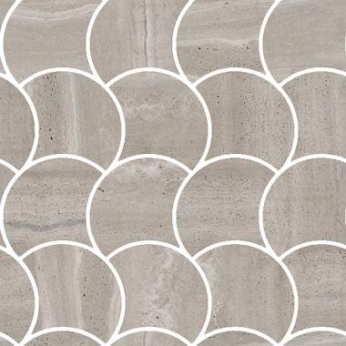 Reverso Grigio Naturale Ret. Mosaico Wavy 28.4x28.4