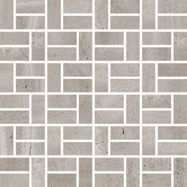 Reverso Grigio Naturale Ret. Mosaico Bricks 2-5 30x30