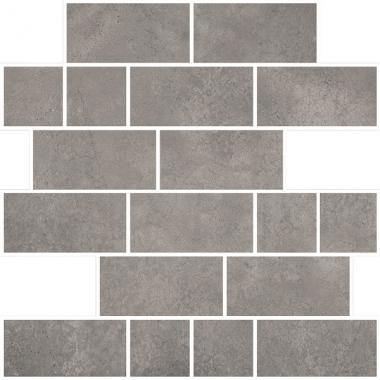 Concreta Grigio Scuro Naturale Ret. Mosaico Multisize 30x30