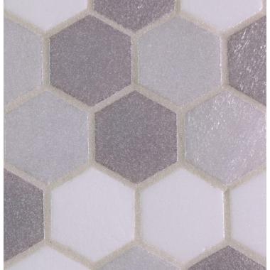 Hexagonal Hex Mix Ash Opaque 28.4x29.6