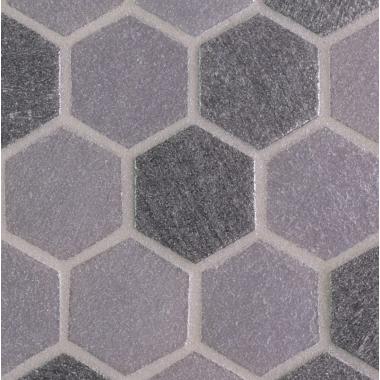 Hexagonal Hex Mix Lead Opaque 28.4x29.6