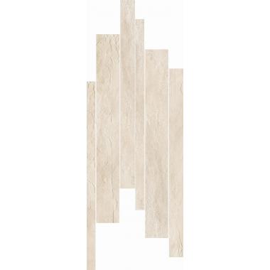 Ardoise Ivoire Matte Ret. Modulo Listello Sfalsato 21x40