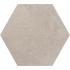 Elementa Ivory Stone Mat Ret. Small Hexagon 16x18
