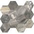 Anima Futura Keen Grey 28.5x33 Composizione Esagono Lucidato Ret.