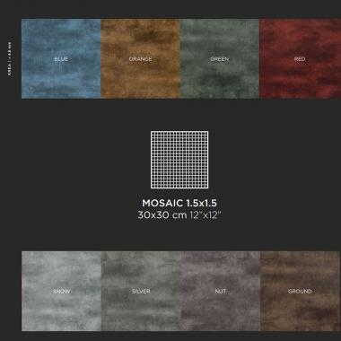 Play One Krea все цвета Nat. Ret. Mosaic 1.5-1.5 30x30