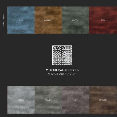 Play One Krea все цвета Nat. Ret. Mosaic Mix 1.5-1.5 30x30