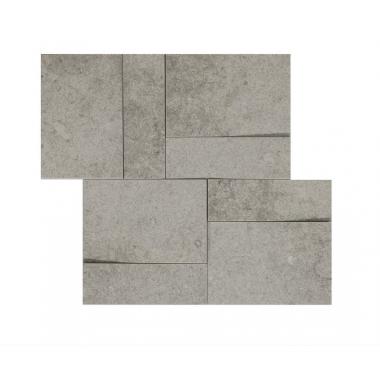 La Roche di Rex La roche grey Naturale anticato Ret. Muretto 3D Inclinato 30x30