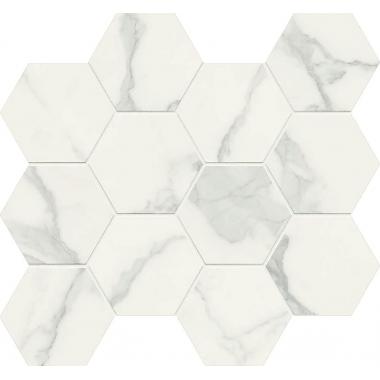 Anima Futura Majestic White 28.5x33 Composizione Esagono Lucidato Ret.
