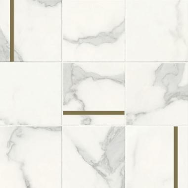 Anima Futura Majestic White 30x30 Composizione N Brass Lucidato Ret.