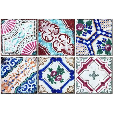 New Orleans Mardi Gras Naturale Inserto S6 20x20