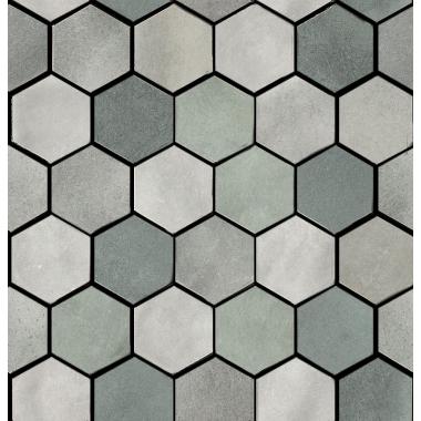 Materia Prima Mix Green Naturale Mosaico Esagona 27x27