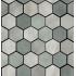 Materia Prima Mix Green Naturale Mosaico Esagona 27x27