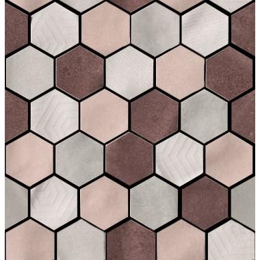 Materia Prima Mix Pink Naturale Mosaico Esagona 27x27