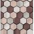 Materia Prima Mix Pink Naturale Mosaico Esagona 27x27
