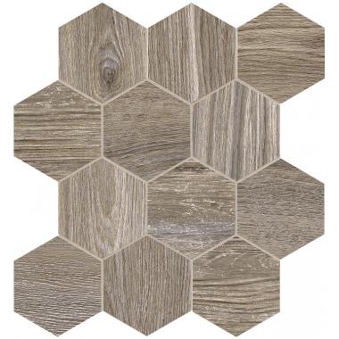 Craftsman Wood Mud Nat Esagona Mix 35x37.5