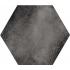 Fuoritono Nero Opaco Naturale Esagona 24x27,7