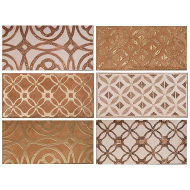 Riabita il cotto New Glam Warm Naturale Inserto S6 20x40