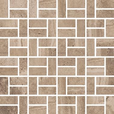 Reverso Noce Patinato Ret. Mosaico Bricks 2-5 30x30