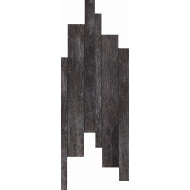 Ardoise Noir Matte Ret. Modulo Listello Sfalsato 21x40