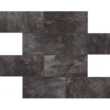 Ardoise Noir Matte Ret. Muretto Tessere 7.5-15 30x30