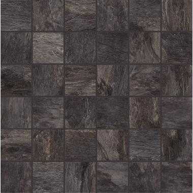 Ardoise Noir Grip Ret. Mosaico Tessere 5-5 30x30
