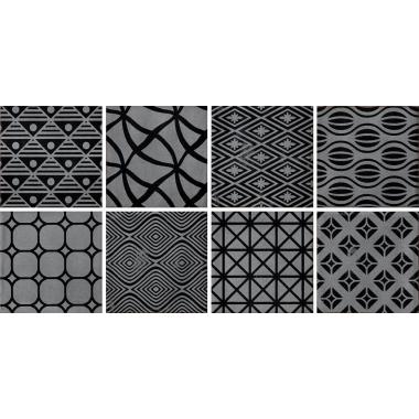 Key West Oyster Mix Black Naturale 20x20