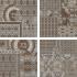 Riabita il cotto Pattern Beige Naturale Inserto S4 40x40