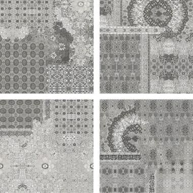 Riabita il cotto Pattern Grey Naturale Inserto S4 40x40