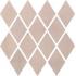 Materia Prima Pink Velvet Naturale Mosaico Rombo 25x25