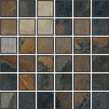 Bali Polychrome Naturale Mosaico 5-5 30.2x30.2