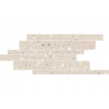Earthtech Pumice_flakes Glossy-Bright Ret. Modulo Listello Sfalsato 21x40