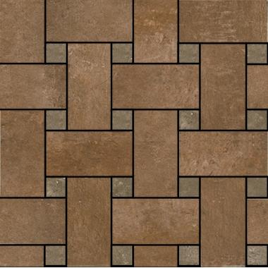 Approach Red Mix Nat Intreccio Toz. Brown 33.x33.3