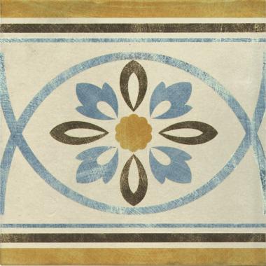 Via Emilia Rivalta Crema Fiore Naturale Greca 20x20