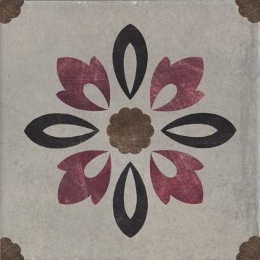 Via Emilia Rivalta Grigio Fiore Naturale Inserto 20x20