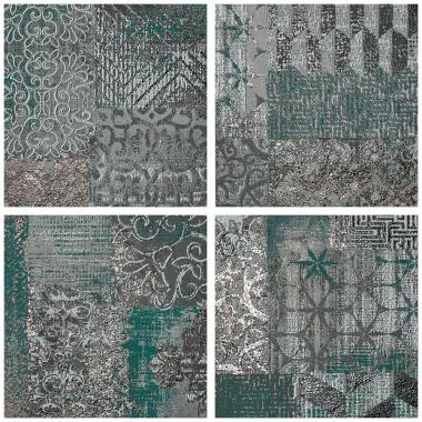 Studio 50 Rococo Green Naturale Ret. Inserto S4 30x30