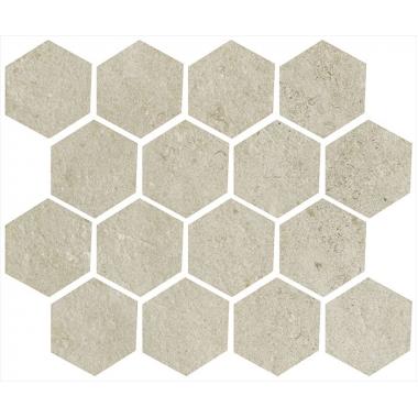 Promenade Sabbia Naturale Ret. Mosaico Esagona 25x30