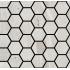 Reverso2 Silver Patinato Ret. Mosaico Esagono 30x30