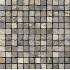 Quartz Silver Strutturato Burattato Mosaico 2.5-2.5 30.5x30.5